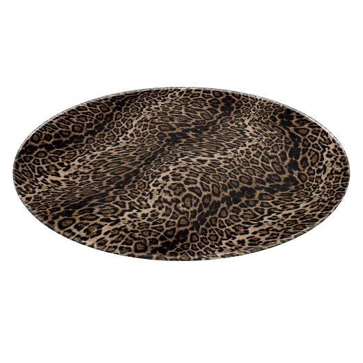 Leopard Elegant print Schneidebrett (Ecke)