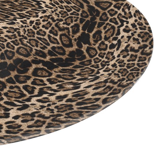 Leopard Elegant print Schneidebrett (Ecke)