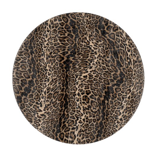 Leopard Elegant print Schneidebrett (Vorderseite)