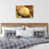Leopard Erdball Fungus Canvas Print Leinwanddruck (Insitu (Schlafzimmer))