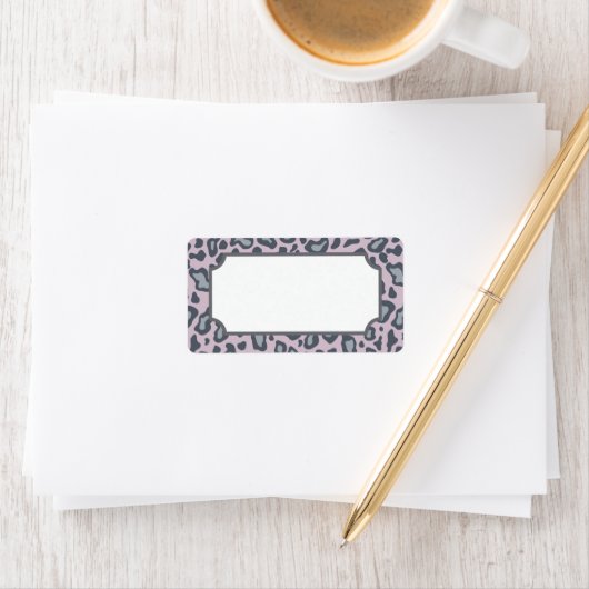 Leopard-Etikette Adressaufkleber (Insitu)