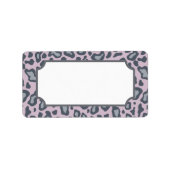 Leopard-Etikette Adressaufkleber (Vorne)