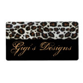 Leopard-Etiketten (Vorne)