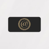 Leopard @ etiketten (Design 2)