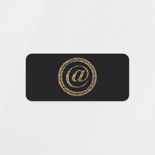 Leopard @ etiketten (Design 2)