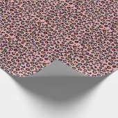Leopard Exotic: farbenfroher Nahtloser Spaß. Geschenkpapier (Ecke)