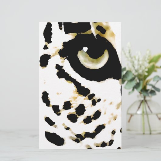 Leopard Eye Briefpapier (Stehend Vorderseite)