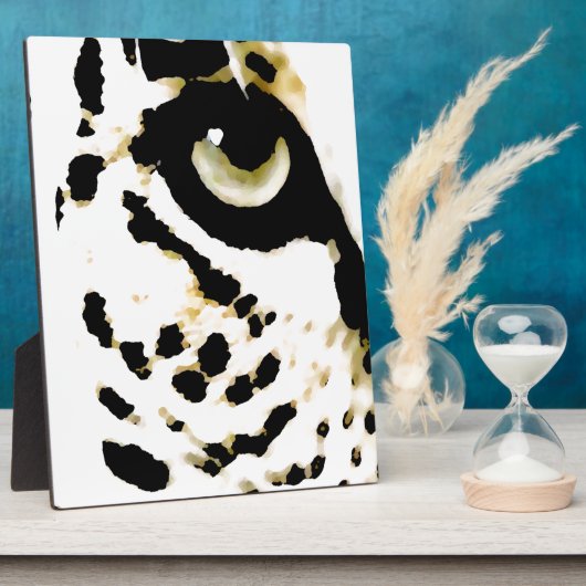 Leopard Eye Fotoplatte (Seite)