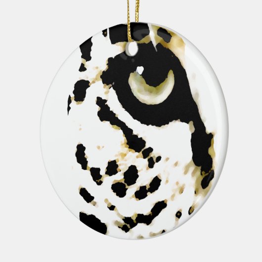 Leopard Eye Keramikornament (Links)