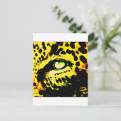 Leopard Eye Postkarte (Stehend Vorderseite)