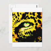 Leopard Eye Postkarte (Vorne/Hinten)