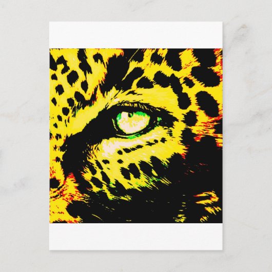 Leopard Eye Postkarte (Vorderseite)