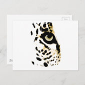 Leopard Eye Postkarte (Vorne/Hinten)