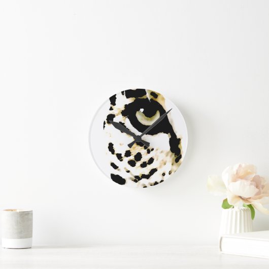 Leopard Eye Runde Wanduhr (Zuhause)