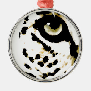 Leopard Eye Silbernes Ornament