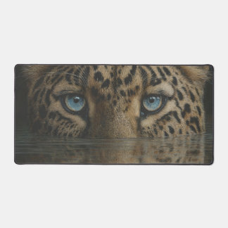 Leopard Eyes Above Water Artwork Desk Mat Schreibtischunterlage