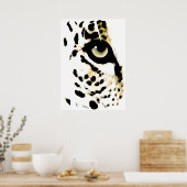 Leopard Eyes Poster - Pop Art Wilde Tiere (Küche)