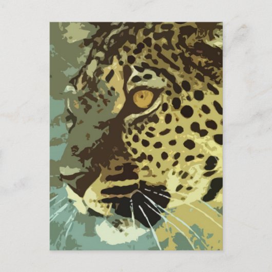 Leopard Eyes Postkarte (Vorderseite)