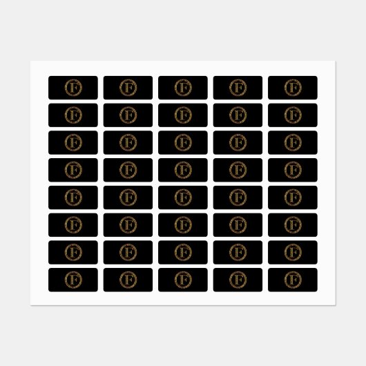 Leopard F Etiketten (Blatt)