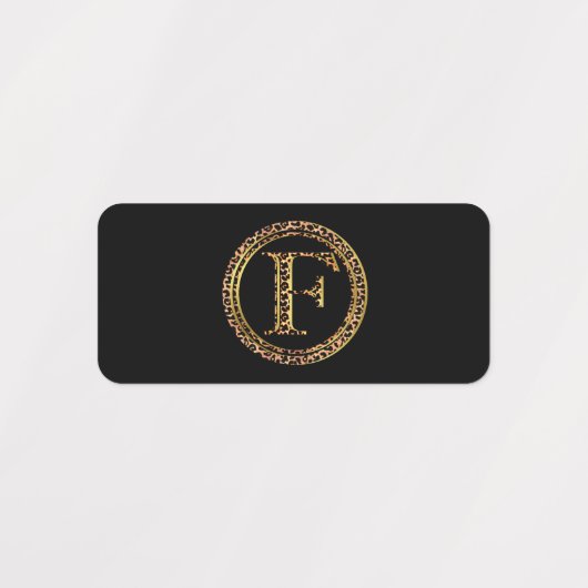 Leopard F Etiketten (Design 1)