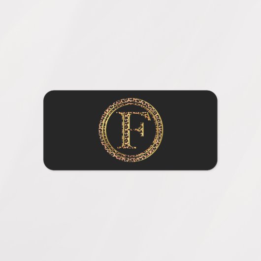 Leopard F Etiketten (Design 2)