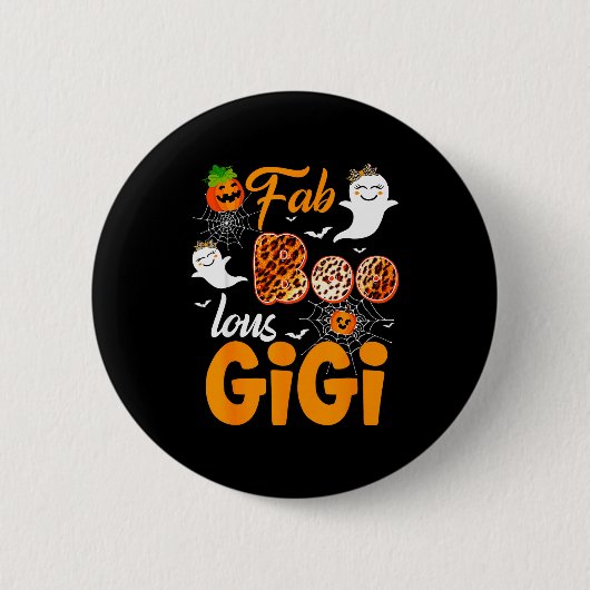 Leopard Fab Boo Lous Gigi Soky Halloween Costume G Button (Vorderseite)