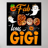 Leopard Fab Boo Lous Gigi Soky Halloween Costume G Poster (Vorne)
