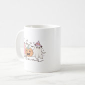 Leopard Fab Boo Lous Halloween Kaffeetasse (Vorderseite Links)