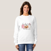 Leopard Fab Boo Lous Halloween Sweatshirt (Vorne ganz)