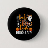 Leopard Fab Boo Lous Lunch Lady Matching Group Tee Button (Vorderseite)