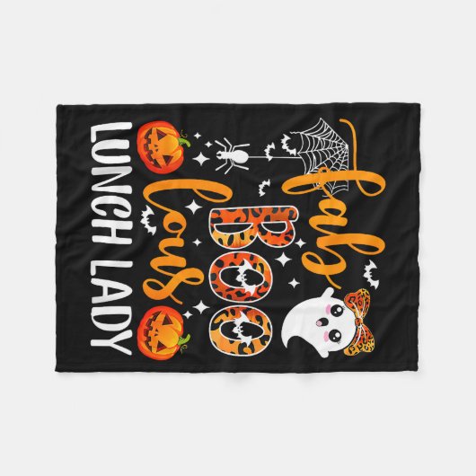 Leopard Fab Boo Lous Lunch Lady Matching Group Tee Fleecedecke (Vorderseite (Horizontal))