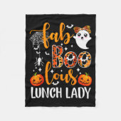 Leopard Fab Boo Lous Lunch Lady Matching Group Tee Fleecedecke (Vorderseite)