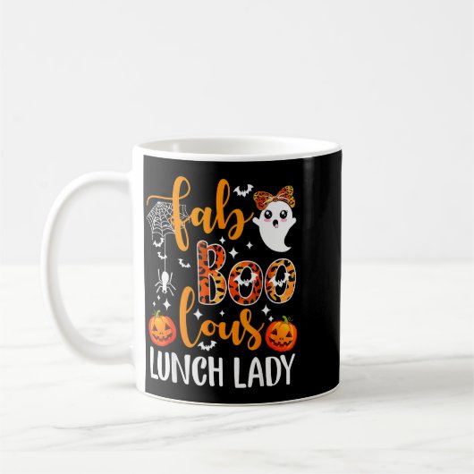 Leopard Fab Boo Lous Lunch Lady Matching Group Tee Kaffeetasse (Links)