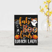 Leopard Fab Boo Lous Lunch Lady Matching Group Tee Karte (Gelbe Blume)