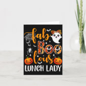 Leopard Fab Boo Lous Lunch Lady Matching Group Tee Karte (Vorderseite)