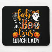 Leopard Fab Boo Lous Lunch Lady Matching Group Tee Mousepad (Vorne)