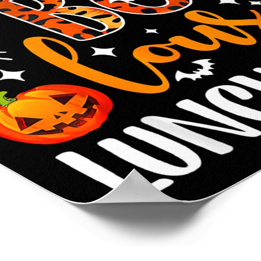 Leopard Fab Boo Lous Lunch Lady Matching Group Tee Poster (Ecke)