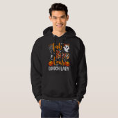 Leopard Fab Boo Lous Lunch Lady Team Teacher Hallo Hoodie (Vorne ganz)