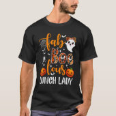 Leopard Fab Boo Lous Lunch Lady Team Teacher Hallo T-Shirt (Vorderseite)