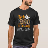 Leopard Fab Boo Lous Lunch Lady Team Teacher Spook T-Shirt (Vorderseite)