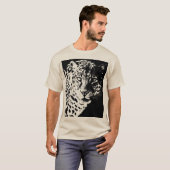 Leopard Face Eleganter Pop T-Shirt (Vorne ganz)