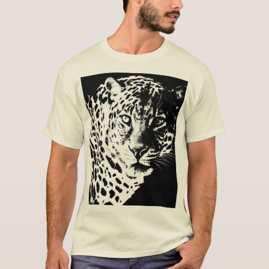 Leopard Face Pop Kunstmuseum Monte San Giorgio T-Shirt (Vorderseite)