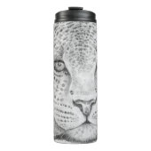 Leopard Face Thermal Tumbler Thermosbecher (Vorderseite)