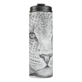 Leopard Face Thermal Tumbler Thermosbecher