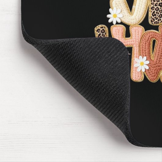 Leopard Fall Give Thanks Coquette Latch Hook Yarn Mousepad (Ecke)