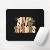 Leopard Fall Give Thanks Coquette Latch Hook Yarn Mousepad (Mit Mouse)