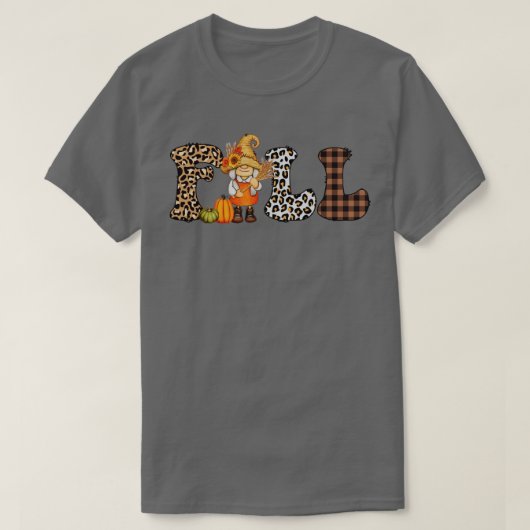 Leopard Fall Niedlich Gnomes Erntedank Geschenke f T-Shirt (Design vorne)