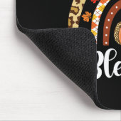 Leopard Fall Regenbogen Dankbarkeit Grateful Grate Mousepad (Ecke)