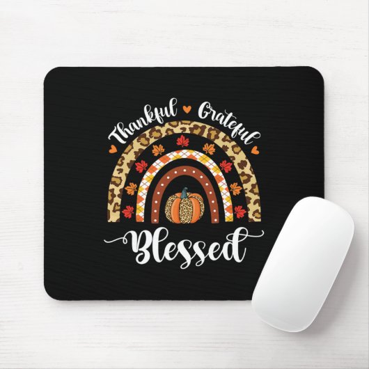Leopard Fall Regenbogen Dankbarkeit Grateful Grate Mousepad (Mit Mouse)