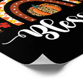Leopard Fall Regenbogen Dankbarkeit Grateful Grate Poster (Ecke)